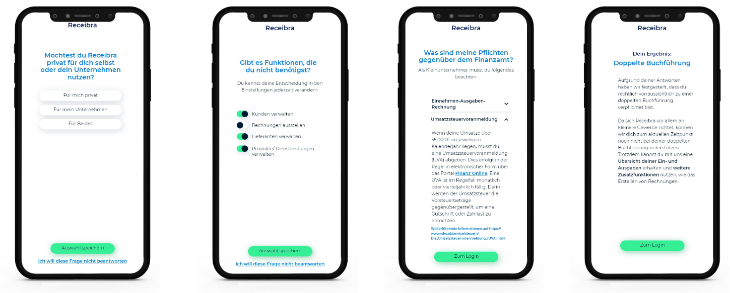 Questionnaire Screen receibra